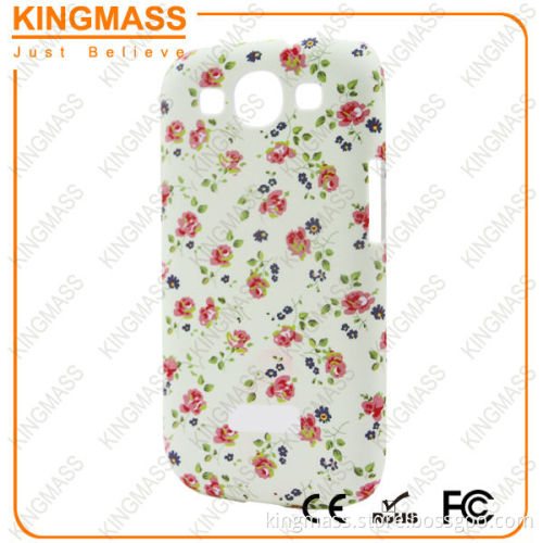 Printed rose cell phone case for samsung s3